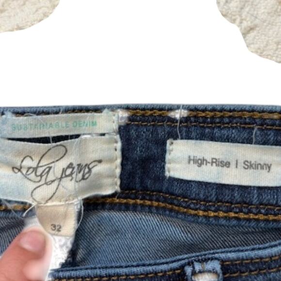 Lola Jeans High-Rise Medium Wash Skinny Jeans Size 32 - Picture 5 of 5